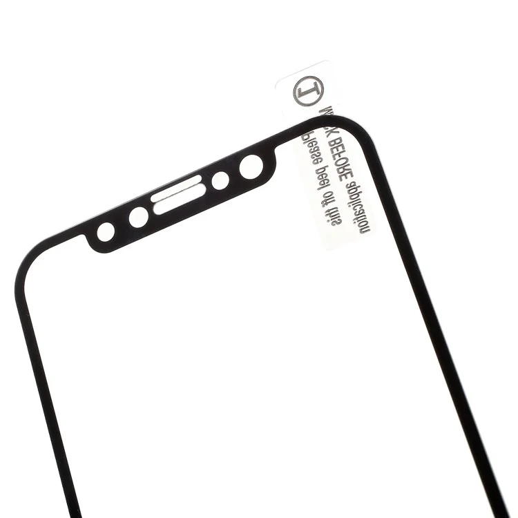 ANGIBABE Silk Print Anti-blue-ray Tempered Glass Screen Shield Film for iPhone X
