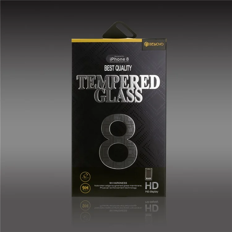BENOVO 2D 9H Tempered Glass Full Coverage Screen Protector for iPhone X - Black