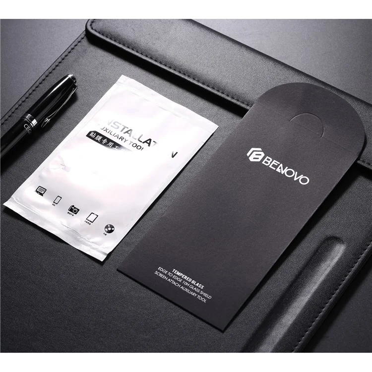 BENOVO 2.5D Full Size Mobile Screen Tempered Glass Protector Guard Film  for iPhone 7 Plus - White