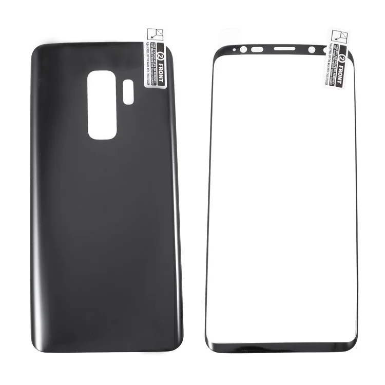ANGIBABE Silk Printing Soft PET Full Screen Protector + Back Cover Guard Film for Samsung Galaxy S9 Plus G965