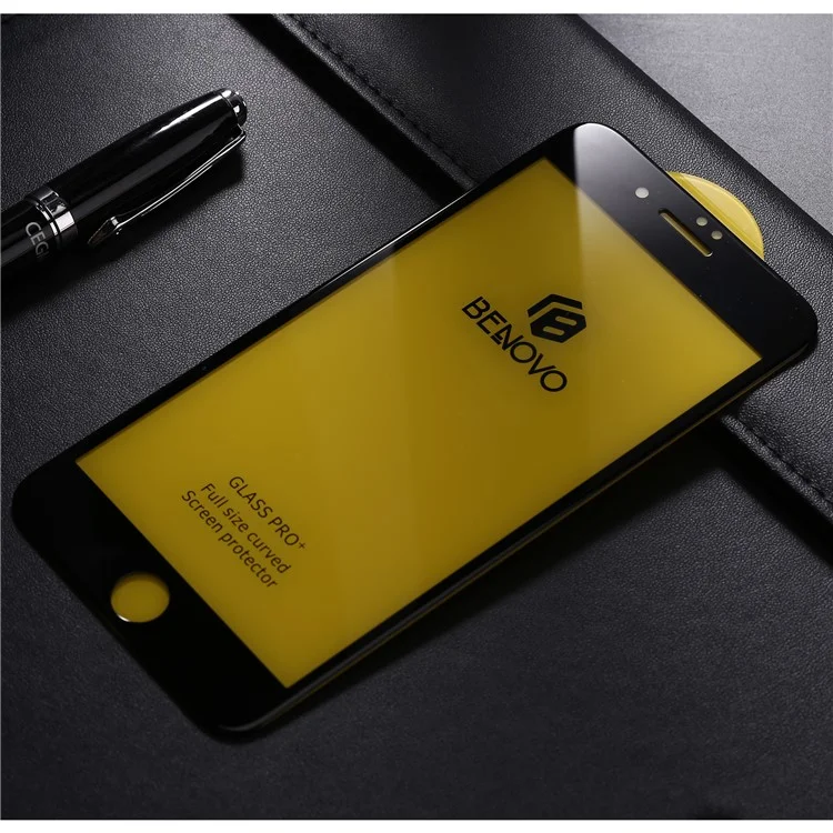 BENOVO 3D Tempered Glass Full Coverage Screen Protector for iPhone 7 Plus - Black