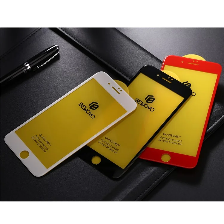 BENOVO 3D Tempered Glass Full Coverage Screen Protector for iPhone 7 Plus - Black