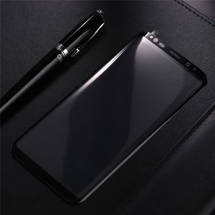 BENOVO Anti-explosion Full Coverage 9H Tempered Glass Screen Protector for Samsung Galaxy S8+ G955 - Black