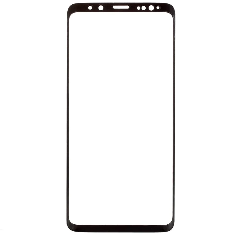 Protecteur D'écran De Verre De Verre Fleuri De Rurihai 3D Pour Samsung Galaxy S9 G960 - Noir