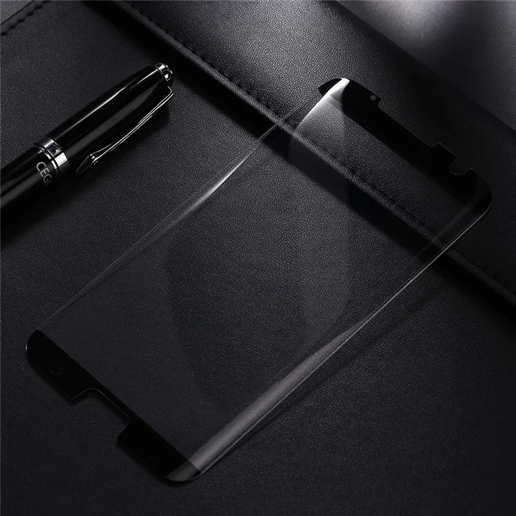 BENOVO Anti-explosion Full Cover Tempered Glass Screen Protector Film for Samsung Galaxy S7 edge - Black