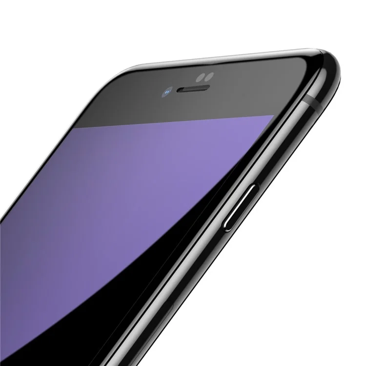 BASEUS 0.3mm 5D Curved Full Glue Full Covering Anti-blue-ray Screen Tempered Glass Protector for iPhone 8/7 4.7 inch - Black
