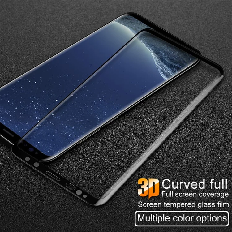IMAK for Samsung Galaxy S9 SM-G960 3D Curved Tempered Glass Full Covering Screen Protector - Black
