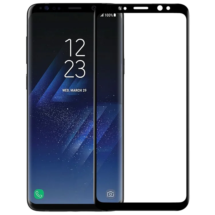 NILLKIN 3D CP+ MAX for Samsung Galaxy S9+ SM-G965 Full Coverage Curved Anti-explosion Tempered Glass Shield Film - Black