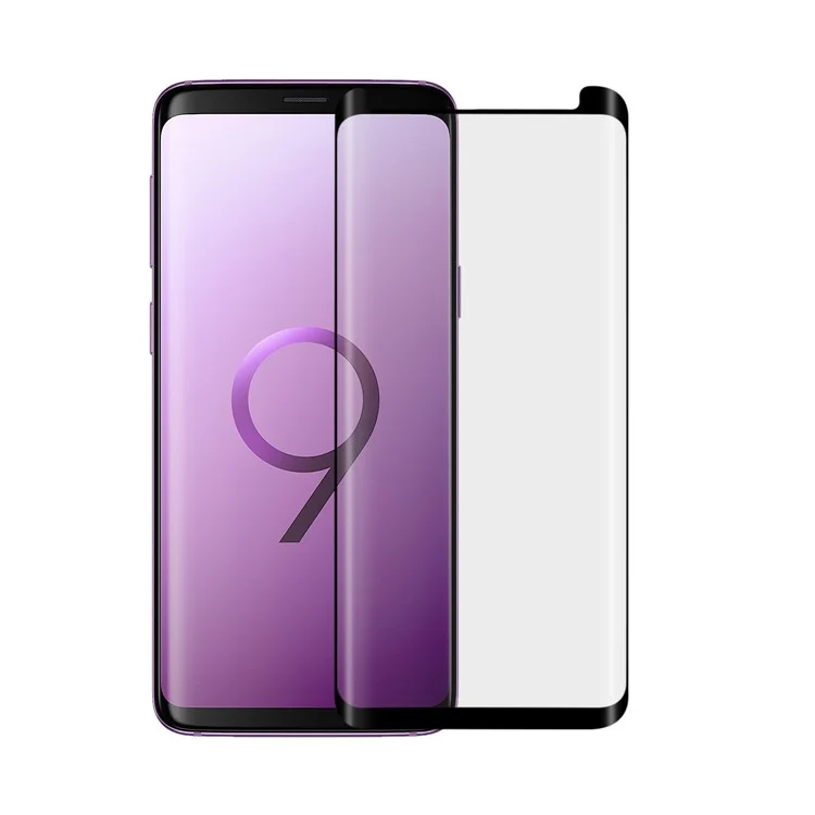 ANGIBABE 0.26mm Silk Printing Full Tempered Glass Screen Protector for Samsung Galaxy S9+ G965