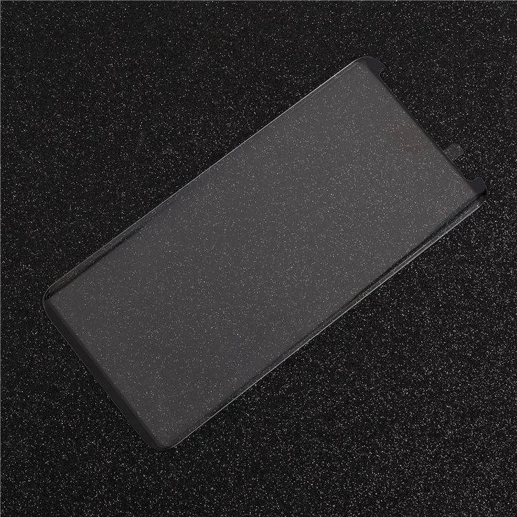 For Samsung Galaxy S9+ G965 Full Size Silk Printing Tempered Glass Screen Protector Film - Black