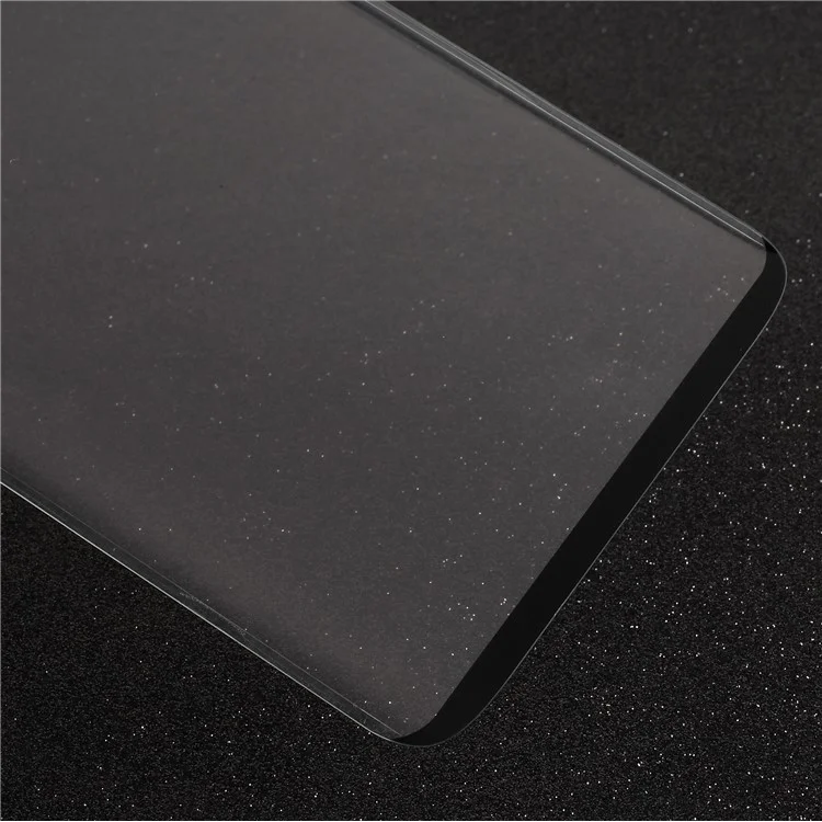 For Samsung Galaxy S9+ G965 Full Size Silk Printing Tempered Glass Screen Protector Film - Black