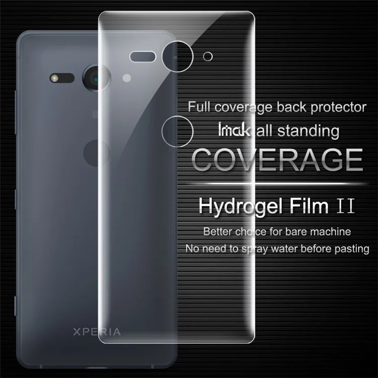 IMAK Soft Clearer Hydrogel Film II Full Cover Back Protector Film for Sony Xperia XZ2 Compact