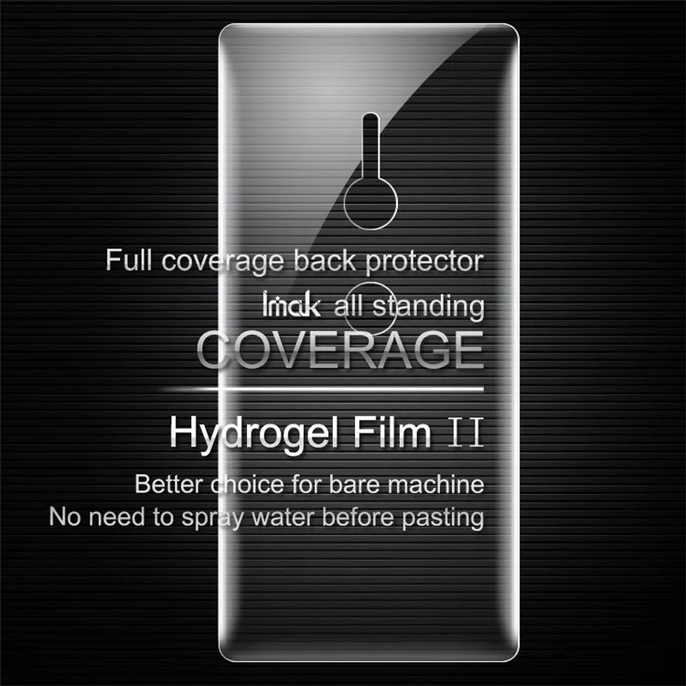 IMAK Soft Clearer Hydrogel Film II Full Cover Back Protector Guard Film for Sony Xperia XZ2