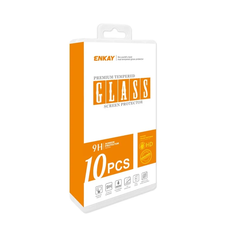 ENKAY 10Pcs/Set 0.26mm 9H 2.5D Arc Edge Tempered Glass Screen Protector for Xiaomi Redmi Note 5 Pro (Dual Camera) / Redmi Note 5 (China) / Mi A2 / Mi 6X