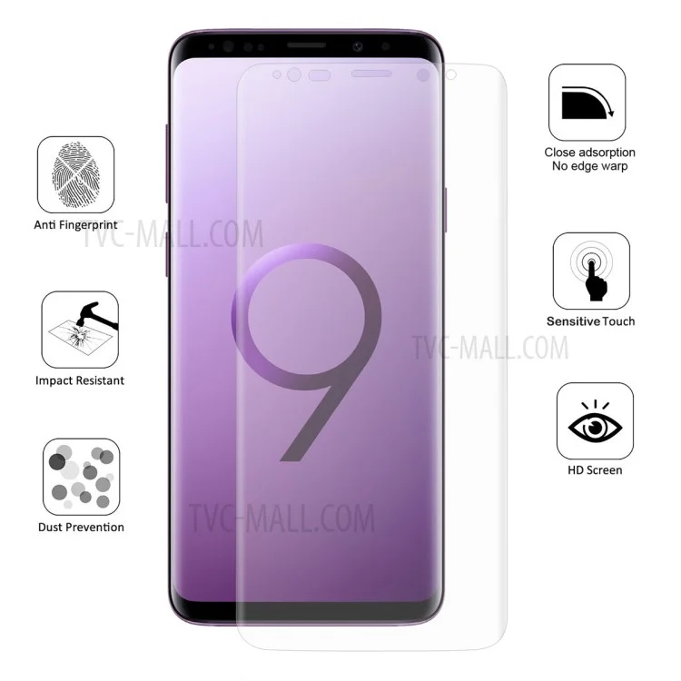 HAT PRINCE 0.1mm Anti-explosion Full Coverage Screen Guard Film for Samsung Galaxy S9+ SM-G965