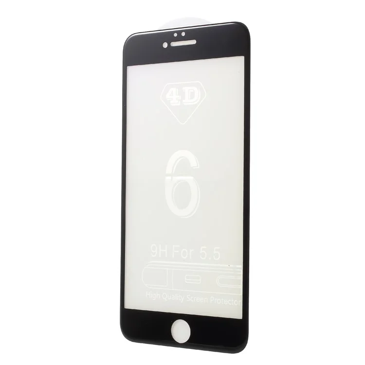 5D Curved Anti-blue-ray Tempered Glass Screen Protector for iPhone 6s Plus / 6 Plus (Complete Cover) - Black