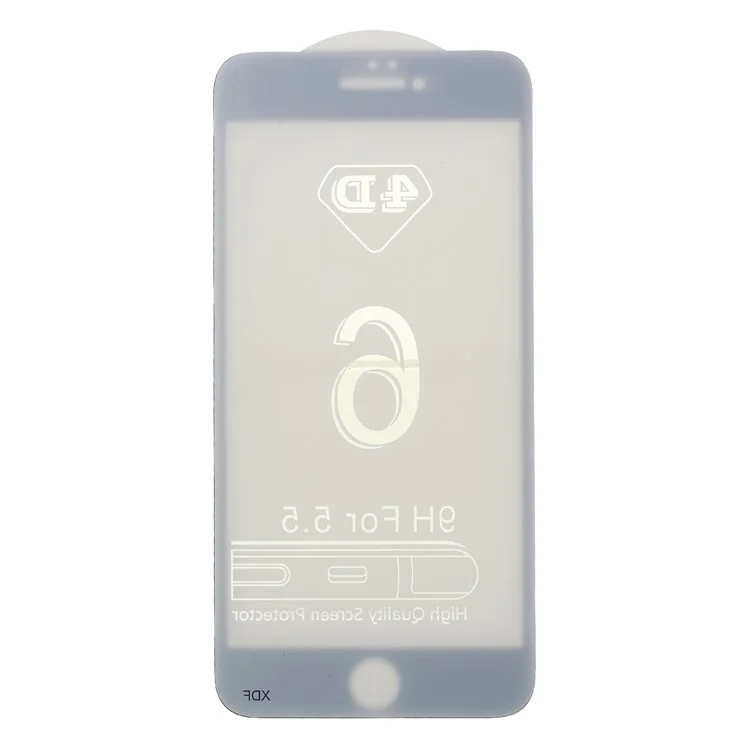 5D Curved Anti-blue-ray Tempered Glass Screen Protector for iPhone 6s Plus / 6 Plus (Complete Cover) - Black