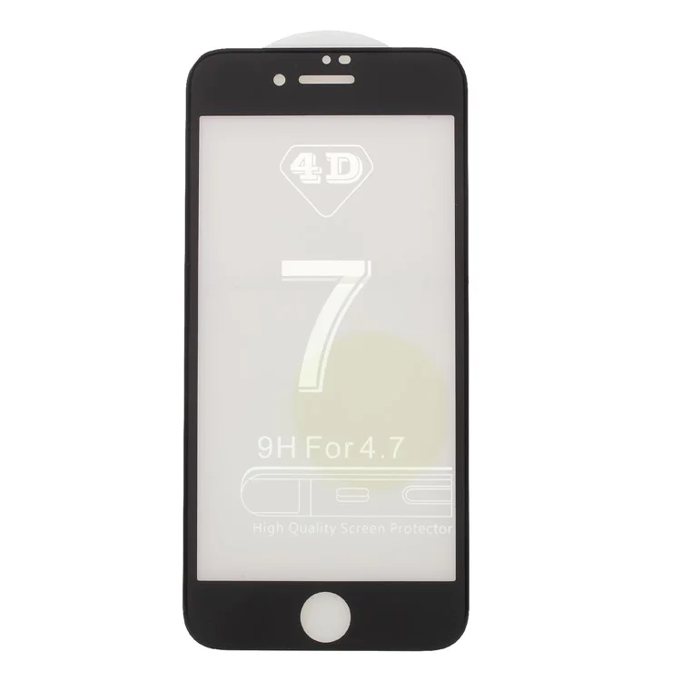 5D Curved Anti-blue-ray Tempered Glass Screen Guard Film for iPhone 8/7 4.7-inch (Full Cover) - Black