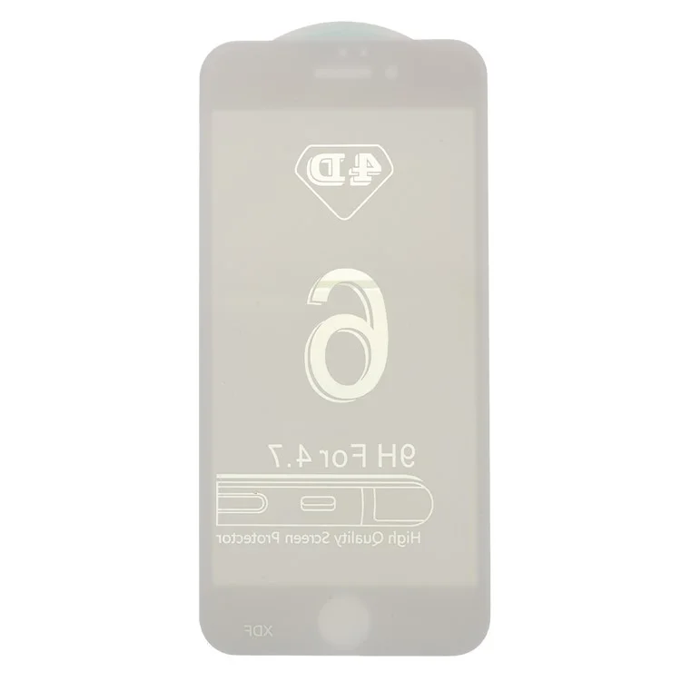 5D Curved Anti-blue-ray Tempered Glass Screen Shield Film for iPhone 6s/6 4.7-inch (Complete Cover) - White