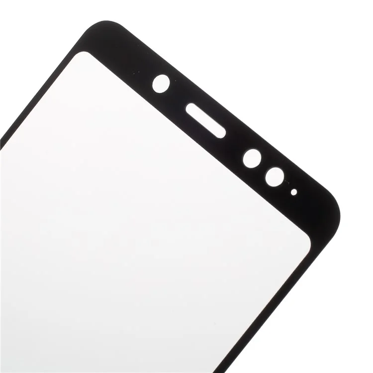 Protector de pantalla de vidrio templado con impresión de seda a tamaño completo para Xiaomi Redmi Note 5 (cámara trasera de 12 MP) / Redmi 5 Plus - Negro
