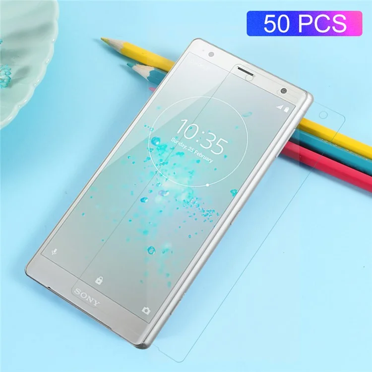 50PCS Full Coverage Anti-explosion Soft Screen Protector Films for Sony Xperia XZ2