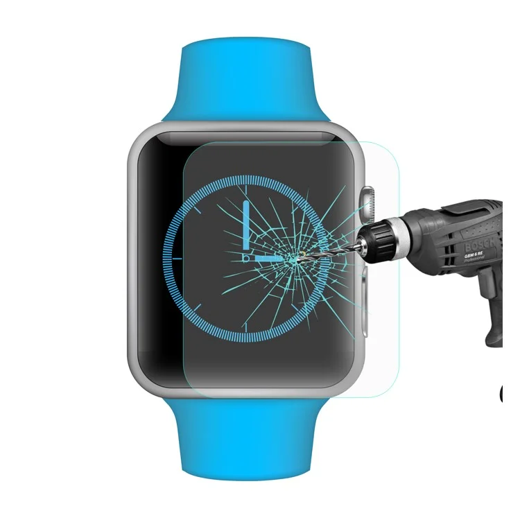 HAT PRINCE 9H Película de vidrio templado para pantalla de Apple Watch 42 mm