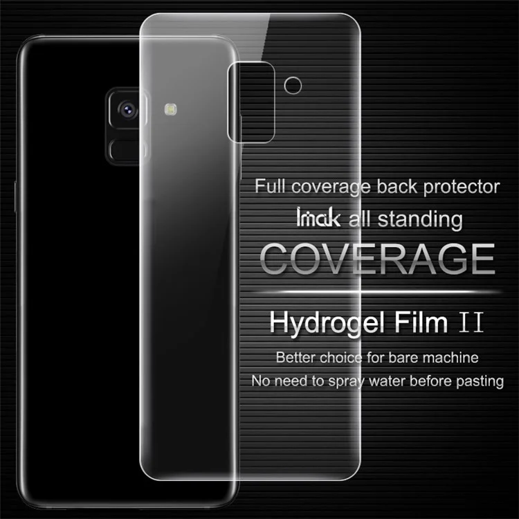 IMAK Soft Clearer Hydrogel Film II Full Cover Back Protector Shield Film for Samsung Galaxy A8+ (2018)