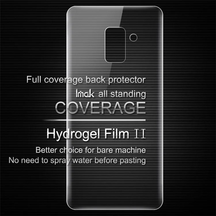 IMAK Soft Clearer Hydrogel Film II Full Cover Back Protector Shield Film for Samsung Galaxy A8+ (2018)