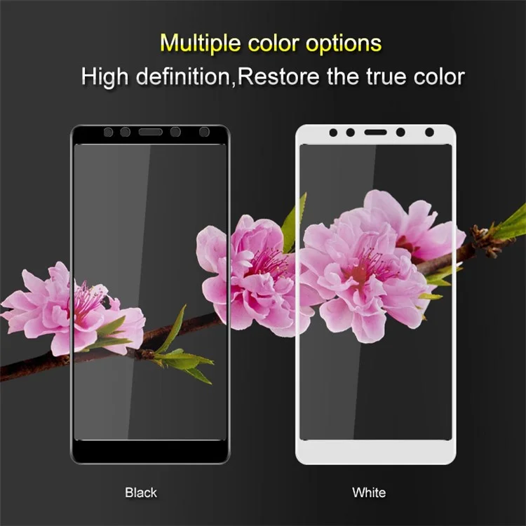 IMAK Pro+ Full Coverage Anti-explosion Tempered Glass Screen Protector for Xiaomi Redmi 5 - Black