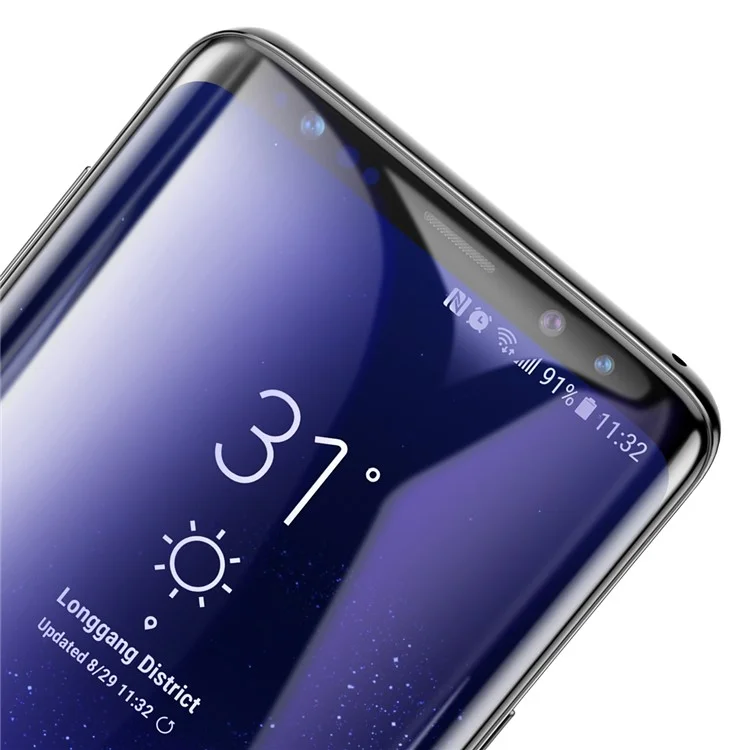 BASEUS 0.3mm Full Coverage Tempered Glass Screen Protector for Samsung Galaxy S9 Plus G965 - Black