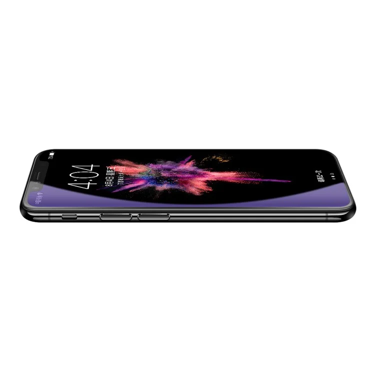 JOYROOM Knight Series 0.26mm Anti-blue-ray Anti-fingerprint Full Glue Full Coverage Tempered Glass for iPhone X(Ten) 5.8 Inch