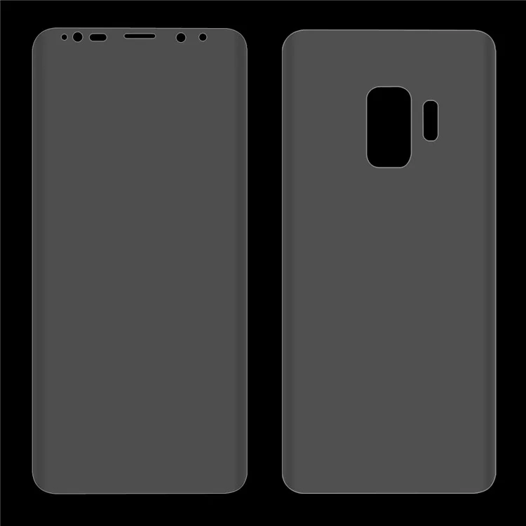 HAT PRINCE for Samsung Galaxy S9 G960 Soft PET 3D Curved Front + Back Protector Films (Full Coverage)