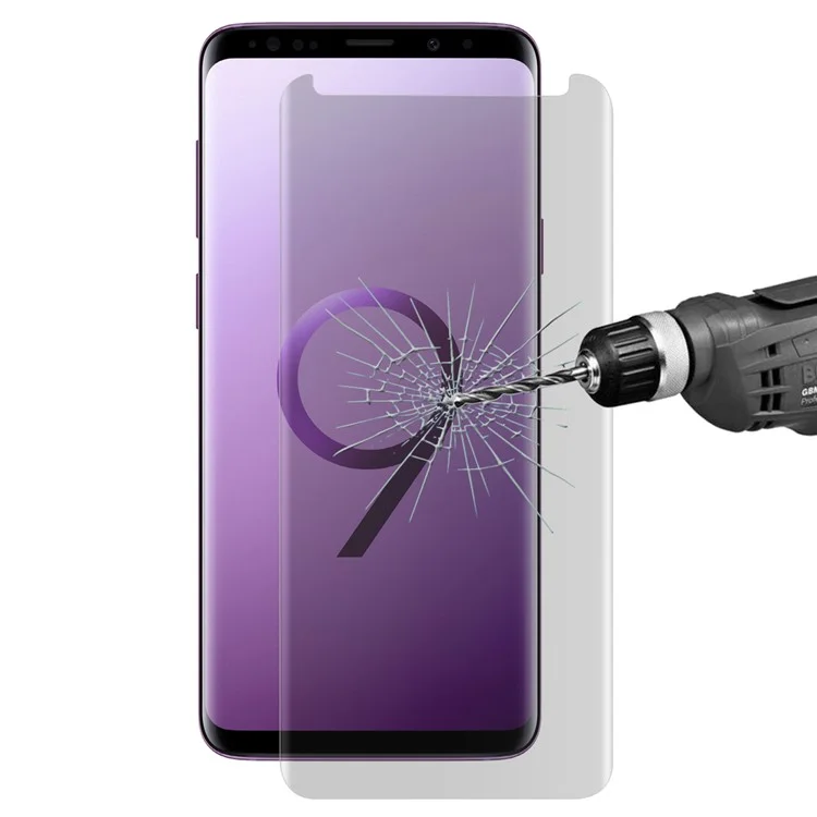 HAT PRINCE for Samsung Galaxy S9+ G965 0.26mm 3D Full Size Anti-spy Tempered Glass Screen Protector (Opening on Top)