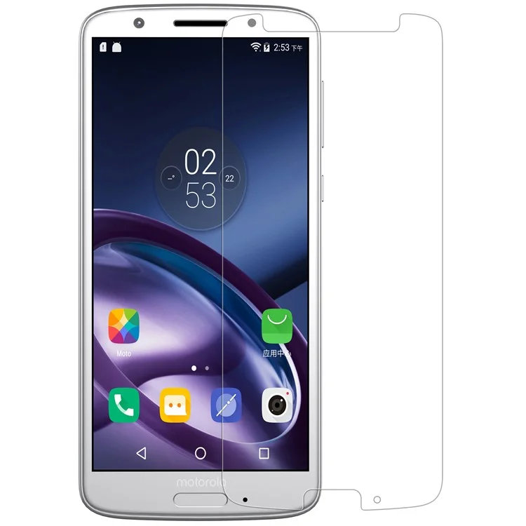 Protector de pantalla de cristal templado de 0.3 mm para Motorola Moto G6 Plus (borde curvo)