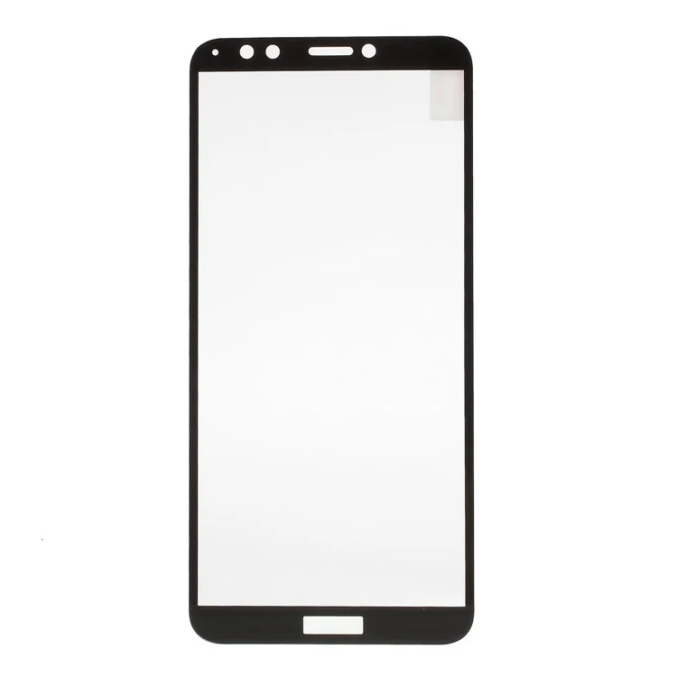 Full Coverage Tempered Glass Screen Protector Film Silk Printing for Huawei Honor 7C / Enjoy 8 - Black