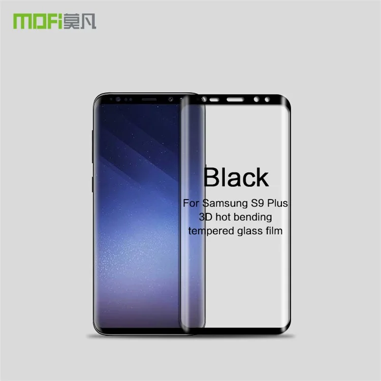 MOFI 3D Curved Full Size Tempered Glass Screen Protector for Samsung Galaxy S9+ G965 - Black