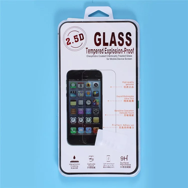 100PCS/Lot 0.25mm Tempered Glass Screen Protector Film for Nokia 7 plus Arc Edge