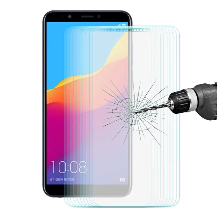 10PCS/Lot ENKAY 0.26mm 9H 2.5D Arc Edge Tempered Glass Screen Protector for Huawei Honor 7C / Enjoy 8