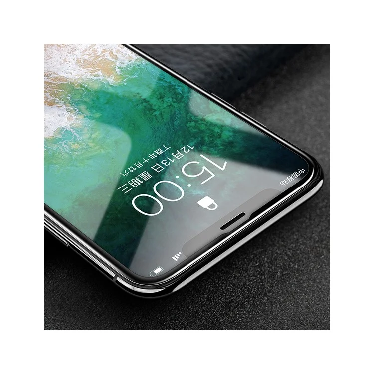 ROCK for iPhone X 0.23mm Anti-blue-ray Clear 4D Full Glue Full Screen Tempered Glass Screen Guard Film with Soft Edge
