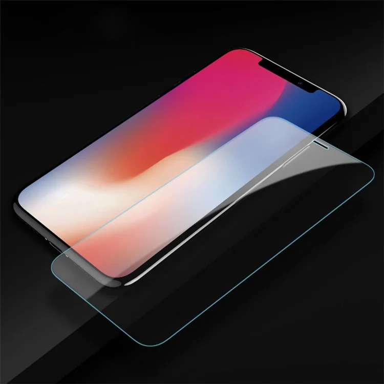 ROCK for iPhone X Ultra Clear 2.5D 0.26mm Full Glue Complete Cover Tempered Glass Screen Guard Film