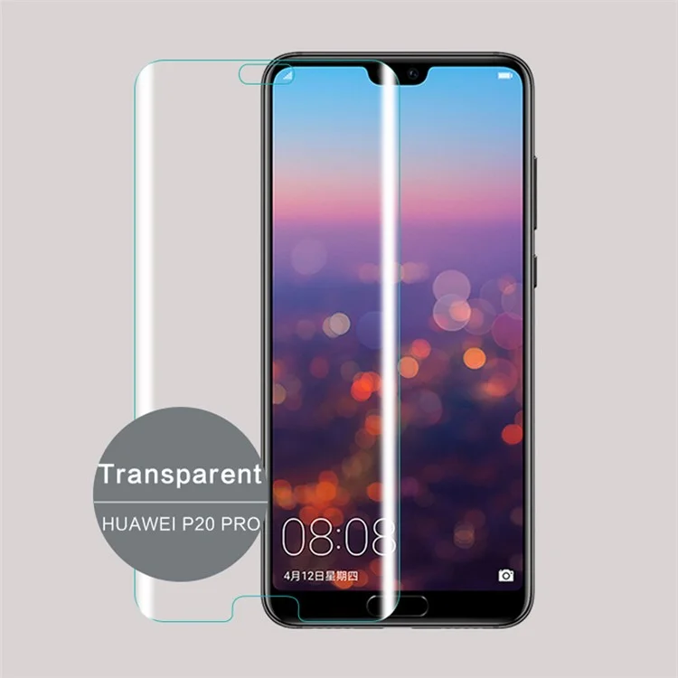 MOFI 3D Curved Tempered Glass Full Screen Covering Guard Film for Huawei P20 Pro - Transparent