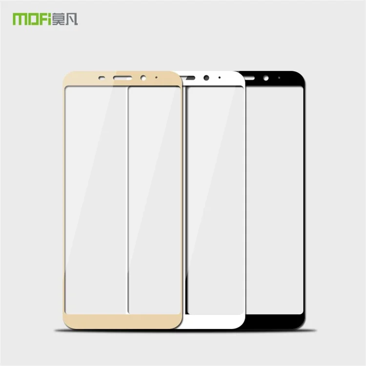 MOFI 9H Anti-burst 2.5D Arc Edge Full Coverage Tempered Glass Screen Protective Film for Meizu M6s - White
