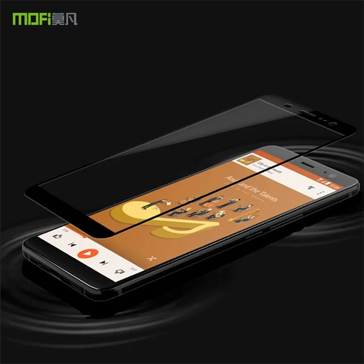 MOFI 9H Anti-burst 2.5D Arc Edge Full Covering Tempered Glass Screen Protective Film for HTC U11+