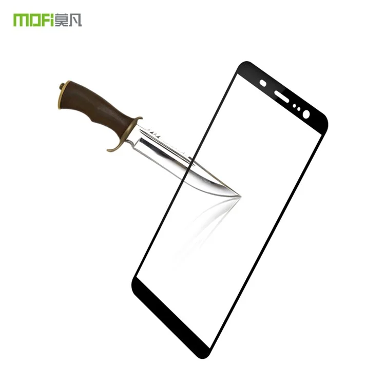 MOFI 9H Anti-burst 2.5D Arc Edge Full Covering Tempered Glass Screen Protective Film for HTC U11+
