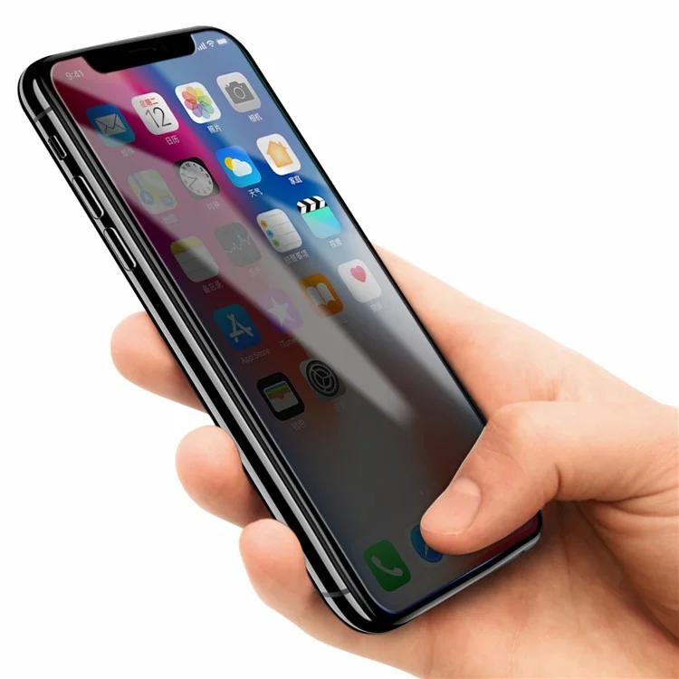 MOMAX 0.3mm 2.5D Full Covered Anti-peep Tempered Glass Screen Protector for iPhone X
