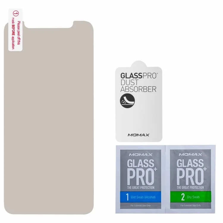 MOMAX 0.3mm 2.5D Full Covered Anti-peep Tempered Glass Screen Protector for iPhone X