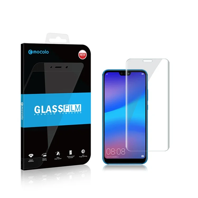 MOCOLO 3D Curved Tempered Glass Screen Protector Shield Film for Huawei P20 Lite / Nova 3e
