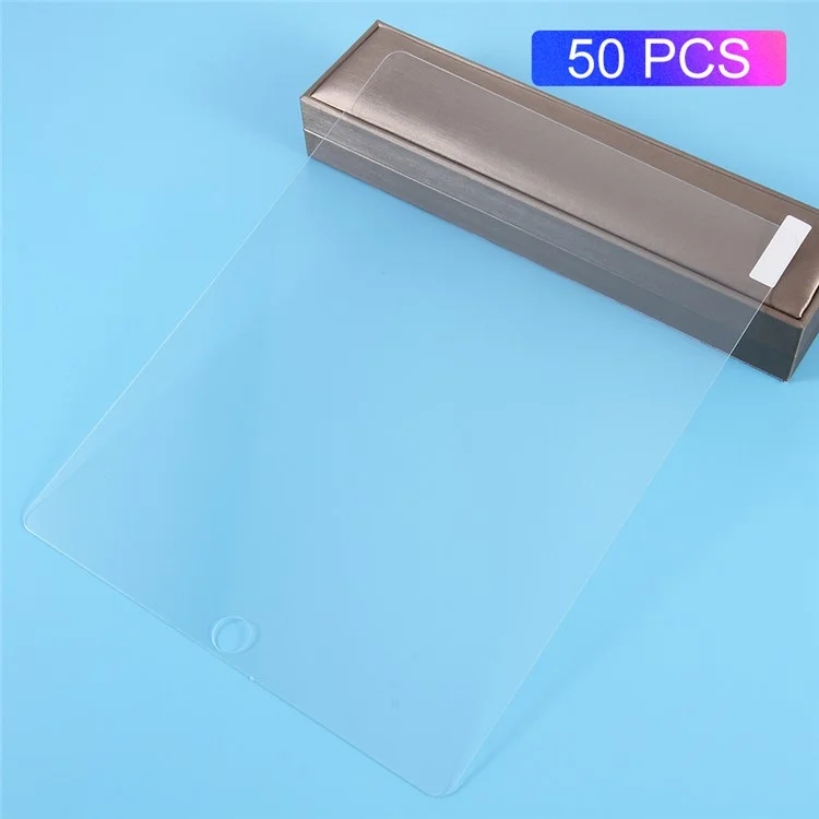 Película De Protector De Cristal Templado De Cristal De Borde De 50pcs / Lot 0.3mm Para IPad 4 / 3 / 2