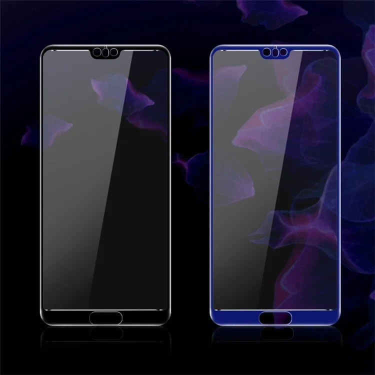 IMAK Full Coverage Tempered Glass Screen Protector Guard for Huawei P20 Pro - Blue