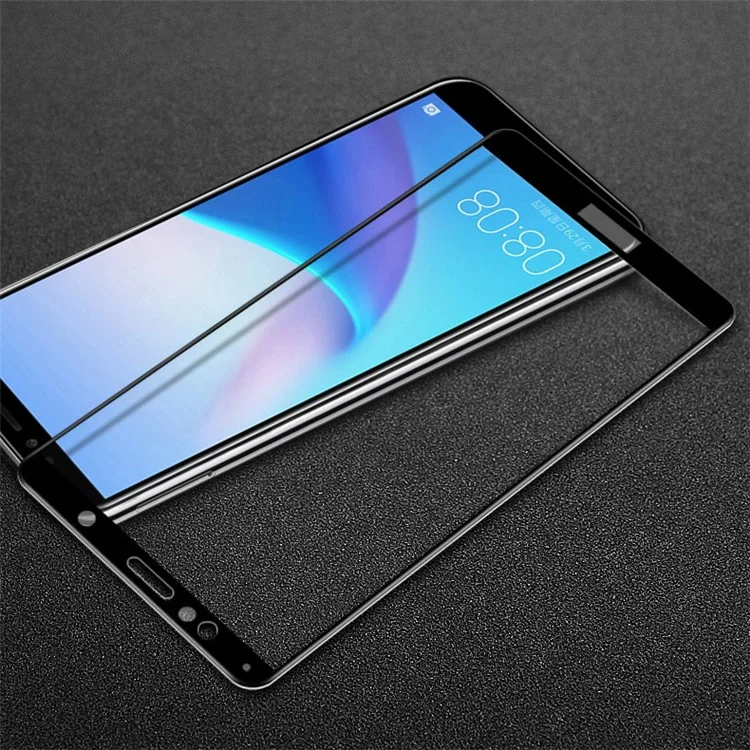 IMAK Full Size Tempered Glass Screen Protector Film for Huawei Honor 7A - Black